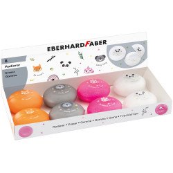 Radír zárható, műanyag dobozban vegyes mintával ANIMAL Faber-Castell koala,róka,panda,unikornis Radír Faber - Castell