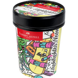 Szövegkiemelő készlet 1-5mm vágott,papír pohárban Faber-Castell 46 fluoreszkáló 10klf. szín Szövegkiemelő Faber - Castell