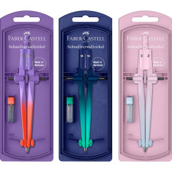 Műszaki körző készlet gyorsállítóval STREAM Flow Edition+kiegészítőkkel színátmenet vegy.szín Faber-Castell Körző és kelléke Faber - Castell