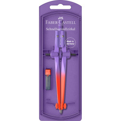 Műszaki körző készlet gyorsállítóval STREAM Flow Edition+kiegészítőkkel színátmenet vegy.szín Faber-Castell Körző és kelléke Faber - Castell