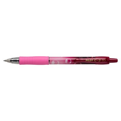 Zseléstoll 0,7mm, nyomógombos Pilot G-2 Bubble rózsaszín test, írásszín kék