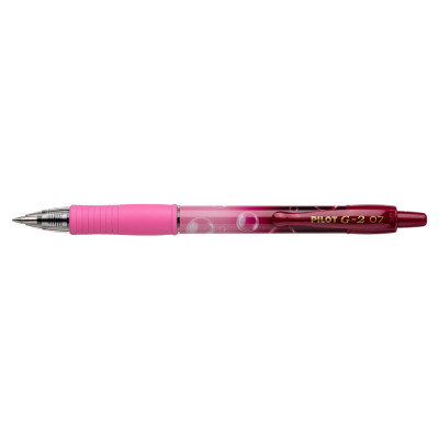 Zseléstoll 0,7mm, nyomógombos Pilot G-2 Bubble rózsaszín test, írásszín kék