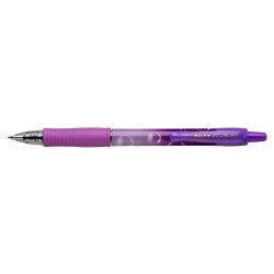 Zseléstoll 0,7mm, nyomógombos Pilot G-2 Bubble lila test, írásszín kék Zselés toll Pilot