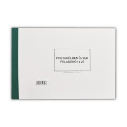 Postaküldemények feladókönyve A4, fekvő 150 lapos C.7976-12/UJ Nyilvántartás Bluering