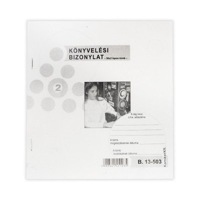 Könyvelési bizonylat 50x2 lapos tömb 203x198 mm B.13-503/V