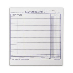 Könyvelési bizonylat 50x2 lapos tömb 203x198 mm B.13-503/V