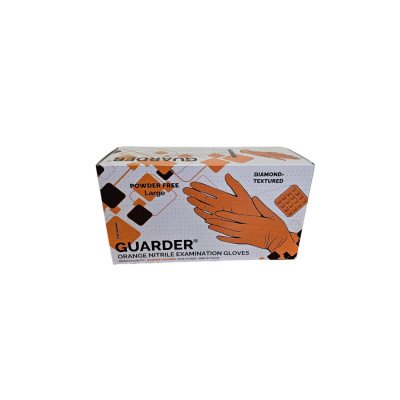 Gumikesztyű nitril púdermentes XL 90 db/doboz Guarder®Orange Diamond Prémium