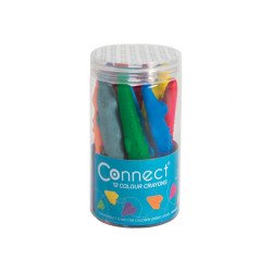 Zsírkréta készlet, krokodil alakú Connect, 12 klf. szín Kréta Connect