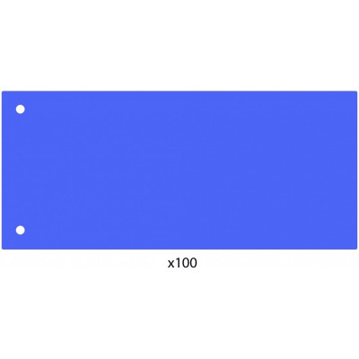 Elválasztócsík, 24x10,5 cm, 100 db/csomag PP Economix kék