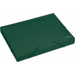 Gumis mappa A4, PP rombuszmintás gerincvastagított 40mm, Economix zöld Gumis mappa Economix