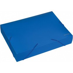 Gumis mappa A4, PP rombuszmintás gerincvastagított 60mm, Economix kék Gumis mappa Economix