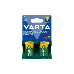 Elem tölthető akku előtöltött C baby, 2x3000mAh, Power  VARTA Elem, akkumulátor, töltő Varta