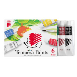 Tempera tubusos 6x16ml, Süni Ico 6 klf. szín Tempera Ico