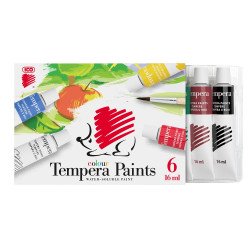 Tempera tubusos 6x16ml, Süni Ico 6 klf. szín Tempera Ico