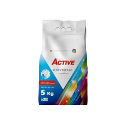 Mosópor 5 kg (65 mosás) zsákos fehér és színes ruhákhoz Active Mosóporok Active