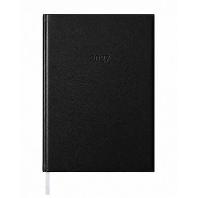Határidőnapló agenda Standard B/5, heti fehér lapokkal fekete Bluering® 2027.