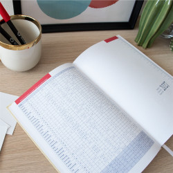 Határidőnapló agenda Standard B/5, heti fehér lapokkal kék Bluering® 2027.