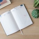 Határidőnapló agenda Standard B/5, heti fehér lapokkal zöld Bluering® 2027.