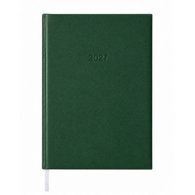 Határidőnapló agenda Standard B/5, napi fehér lapokkal zöld Bluering® 2027.