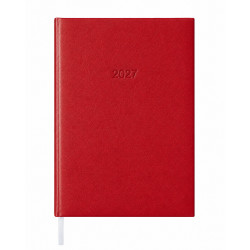 Határidőnapló agenda Standard B/5, napi fehér lapokkal bordó Bluering® 2027. Határidőnapló Bluering