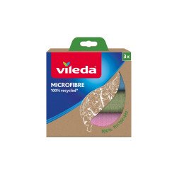 Törlőkendő mikroszálas 3 darab/csomag Recycled Vileda_F22862 Szivacsok, kendők, súrolók Vileda háztartási
