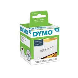 Etikett Dymo LW nyomtatóhoz 28x89mm, 130 db etikett/doboz, Original, fehér Nyomtató és feliratozó gép, kellékek Dymo