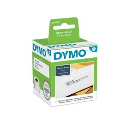 Etikett Dymo LW nyomtatóhoz 28x89mm, 130 db etikett/doboz, Original, fehér Nyomtató és feliratozó gép, kellékek Dymo
