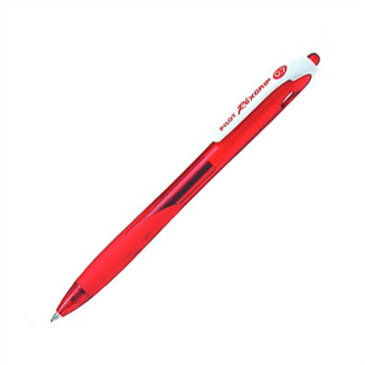 Golyóstoll 0,7mm, nyomógombos Rexgrip Fine Pilot, írásszín piros