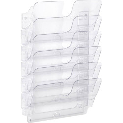 Prospektustartó A4 6részes fali 064737 Multiform víztiszta Vizuál, irányító tábla Multiform