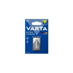 Elem 9V 6LR61 Ultra Lithium 1 db/csomag, Varta Elem, akkumulátor, töltő Varta