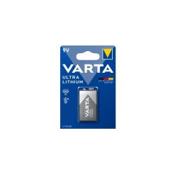 Elem 9V 6LR61 Ultra Lithium 1 db/csomag, Varta Elem, akkumulátor, töltő Varta