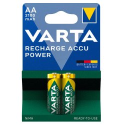 Elem tölthető akku előtöltött AA ceruza 2100 mAH Power 2 db/csomag, Varta Elem, akkumulátor, töltő Varta
