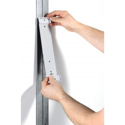 Bemutatótábla tartó, Durable Vario® Magnet Wall 10, fekete Bemutatótábla, mágneses info keret Durable