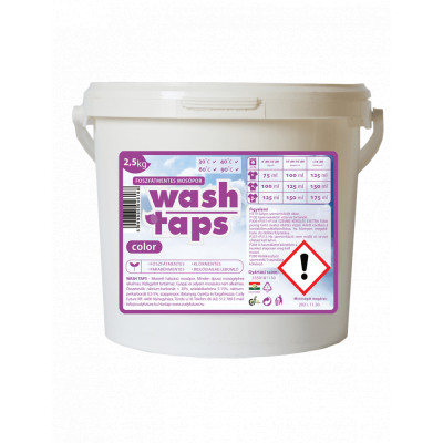 Mosópor 2,5 kg színes ruhákhoz Wash Taps