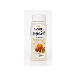 Tusfürdő 330 ml Milk & Soft Sandel Sampon, tusfürdő, testápoló, hintőpor Satina