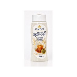 Tusfürdő 330 ml Milk & Soft Sandel Sampon, tusfürdő, testápoló, hintőpor Satina