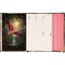 Határidőnapló mágnessel záródó, heti, fehér lapokkal Flamingo 110x160mm, Presco