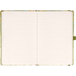 Keménytáblás notesz krémszínű lapokkal, vonalas, leszorító gumiszalaggal Alphonse Mucha – Poetry 130x210mm, Presco Napló Presco
