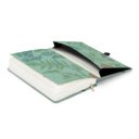 Keménytáblás notesz krémszínű lapokkal, pontozott, leszorító gumiszalaggal Birds 130x210mm, Presco