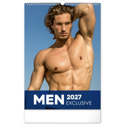 Falinaptár képes  330x460mm Men Exclusive Realsystem 2027. Napló Realsystem