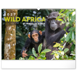 Falinaptár képes  480x330mm Wild Africa Realsystem 2027. Napló Realsystem