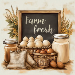 Falinaptár képes lemeznaptár 300x300mm, Farmer’s Market Realsystem 2027.