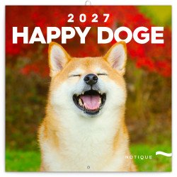 Falinaptár képes lemeznaptár 300x300mm, Happy Doge Realsystem 2027. Napló Realsystem