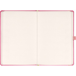 Klasszikus notesz Vivella borítással Pink, pontozott, 13x21cm, Presco Napló Presco