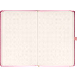 Klasszikus notesz Vivella borítással Pink, pontozott, 13x21cm, Presco Napló Presco