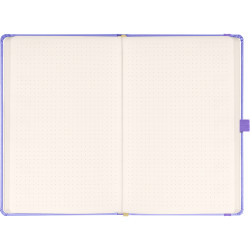 Klasszikus notesz Vivella borítással Lila, pontozott, 13x21cm, Presco Napló Presco