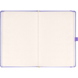 Klasszikus notesz Vivella borítással Lila, pontozott, 13x21cm, Presco Napló Presco
