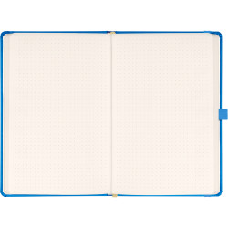 Klasszikus notesz Taggia borítással Blue, pontozott, 13x21cm, Presco Napló Presco
