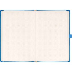Klasszikus notesz Taggia borítással Blue, pontozott, 13x21cm, Presco Napló Presco