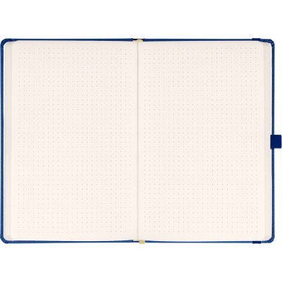 Klasszikus notesz Taggia borítással Dark blue, pontozott, 13x21cm, Presco